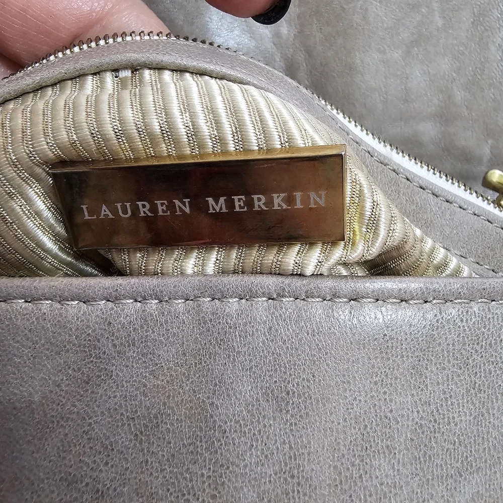 Lauren‎ Merkin Tan Clutch soft leather